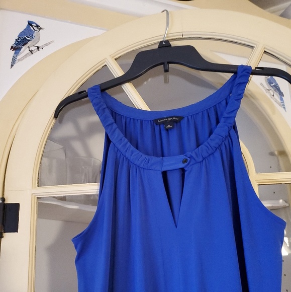 Banana Republic Women's Sleeveless Blue Dress - Picture 5 of 5